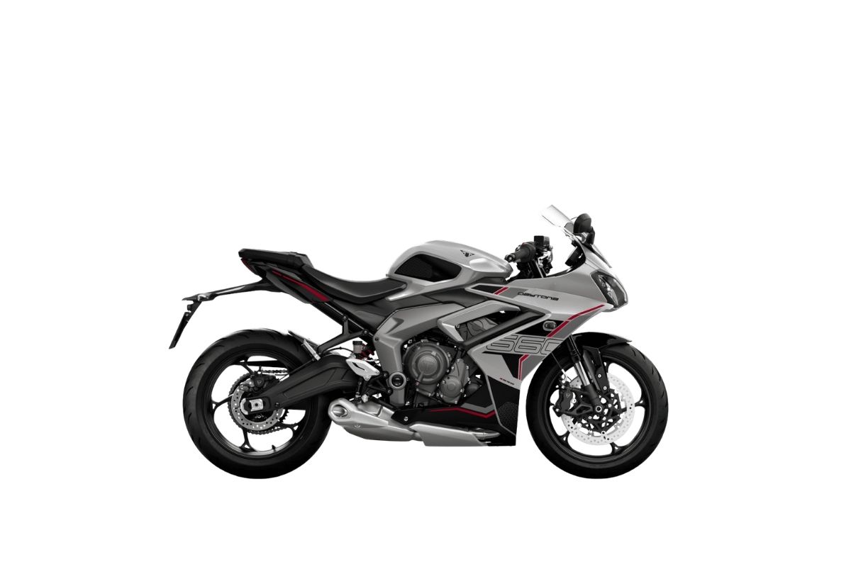 TRIUMPH Daytona 660 Aluminium SIlver / Sapphire Black Abs my26